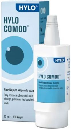 Hylo Comod, krople do oczu nawilżające, bez konserwantów, 10 ml