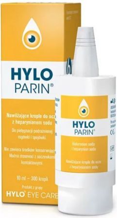 Hylo Parin, nawilżające krople do oczu z heparynianem sodu, 10 ml