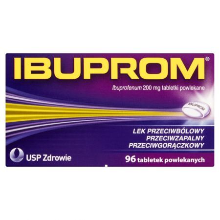Ibuprom 200 mg, 96 tabletek powlekanych