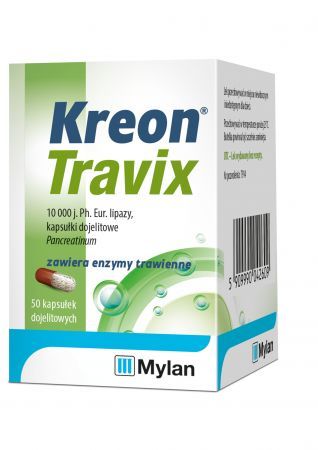 Kreon Travix 150 mg, 50 kapsułek dojelitowych