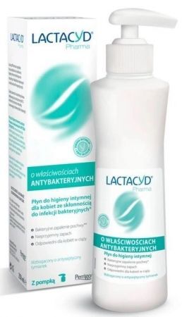 Lactacyd Pharma, płyn ginekologiczny do higieny intymnej, antybakteryjny, 250 ml
