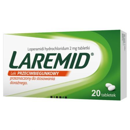 Laremid 2 mg, na biegunkę, 20 tabletek