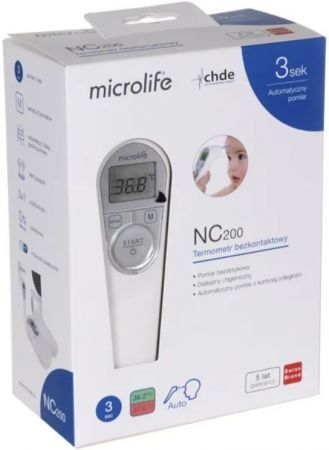 Microlife NC 200, termometr bezdotykowy na podczerwień, 1 sztuka