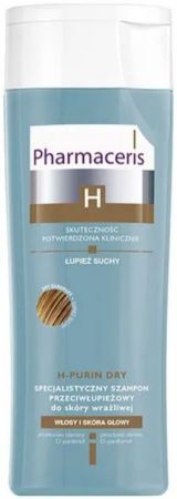 Pharmaceris H Purin Dry, specjalistyczny szampon przeciwłupieżowy, skóra wrażliwa, łupież suchy, 250 ml