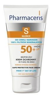 Pharmaceris S, bezpieczny krem ochronny do twarzy dla dzieci od urodzenia, SPF50+, 50 ml