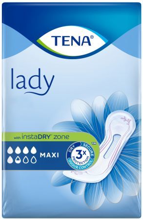 TENA Lady, specjalistyczne podpaski, Maxi, 12 sztuk