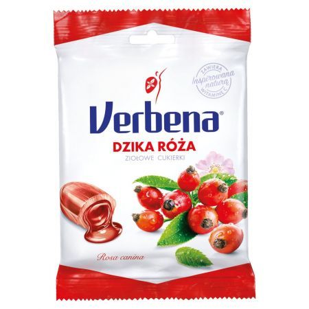 Verbena Dzika róża, ziołowe cukierki, 60 g