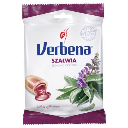 Verbena Szałwia, ziołowe cukierki, 60 g