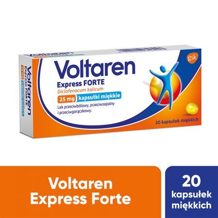 Voltaren Express Forte 25 mg, 20 kapsułek miękkich