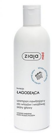 Ziaja Med Kuracja Łagodząca, szampon nawilżający do włosów i wrażliwej skóry głowy, 300 ml